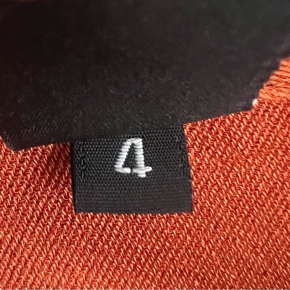 Maria Cornejo Dress Size 4 Burnt Orange Drop Waist Pockets - Picture 6 of 12